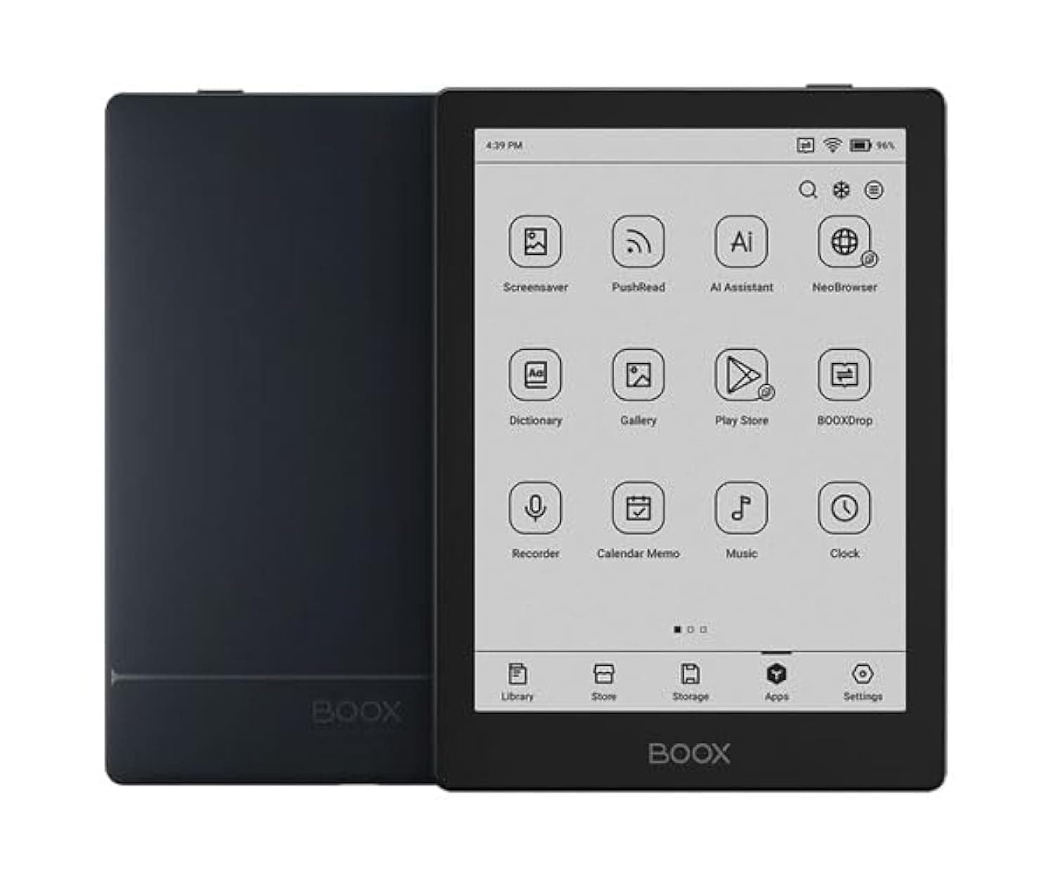 BOOX 6" Go 6 E-Paper E-Reader with front light, 330 PPI Display, 2GB RAM + 32GB ROM, Android 11 with free magnetic Case