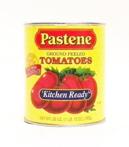 Pastene Kitchen Ready Ground Peeled Tomatoes - Net Wt. 28 Oz.