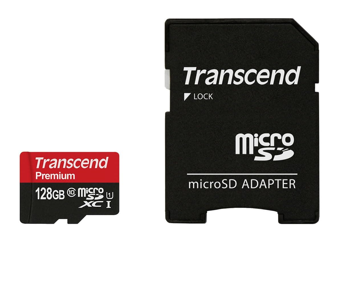 Transcend 400x Class 10 128GB microSDXC (With adapter)