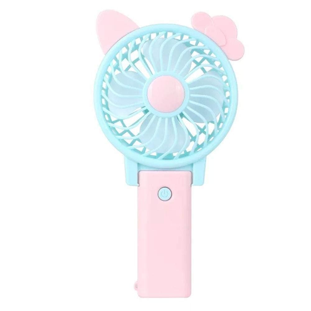 TEHWDE Super Mini Handheld Fan Traveling Cooling Mini Foldable USB Charging Fan for Student Outdoor Carrying an Ultra Quiet Fan Fan Staff (Pink)