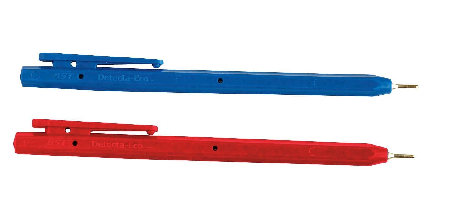 Metal Detectable Stick Pen, Red, PK50