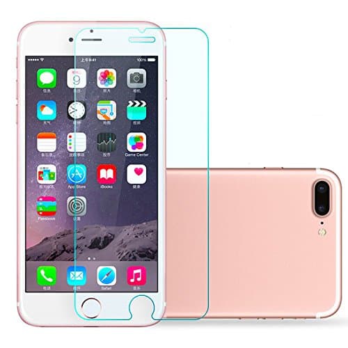 DESTINLEE 2.5D Edge 9H Hardness Anti-Scratch Case Screen Protector for iPhone 8 Plus/7 Plus 5.5 inch HD Tempered Glass Friendly