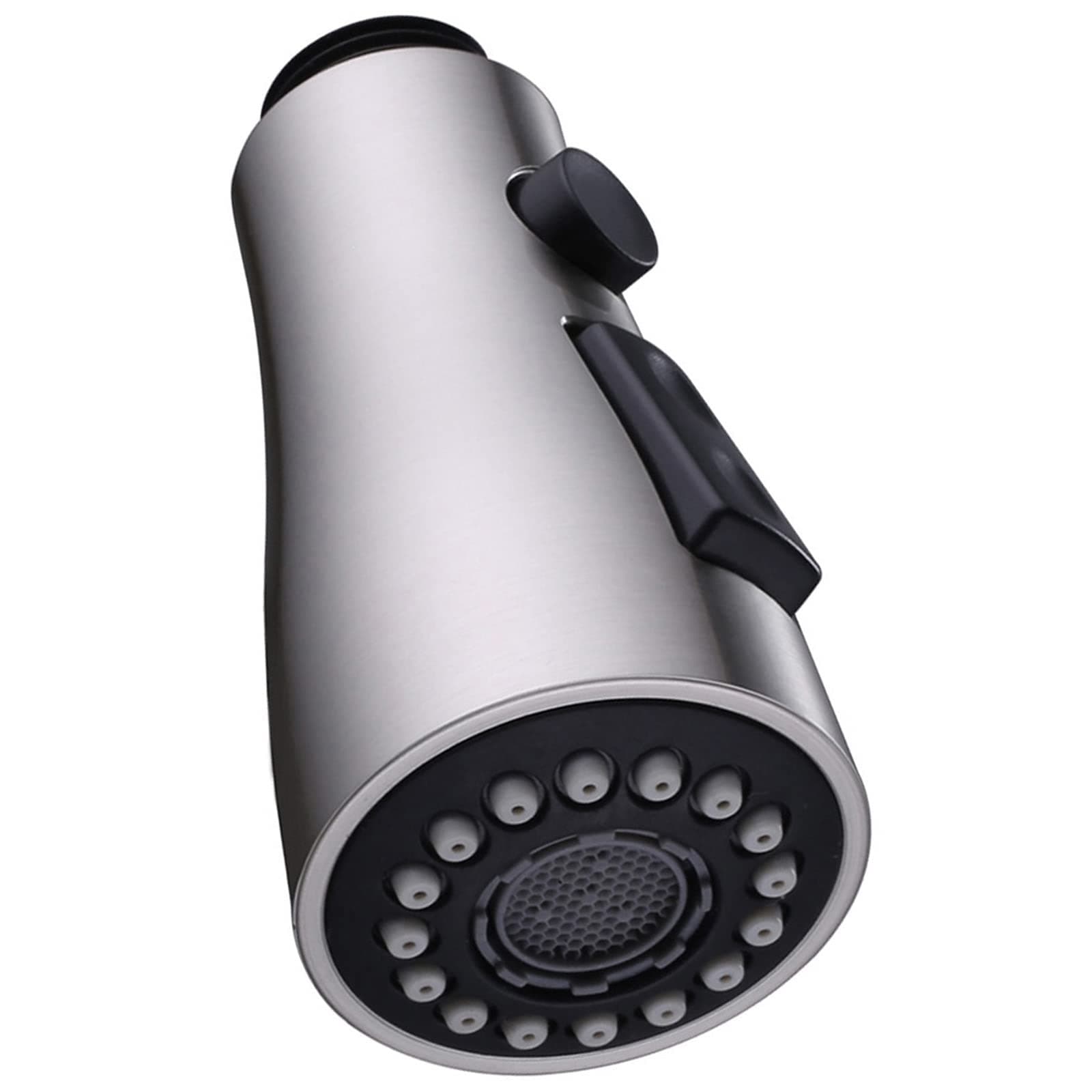 Angle Simple Pull Down Faucet Spray Head, Kitchen Sink Faucet Sprayer Head Nozzle Pull Out Hose Sprayer Replacement Part Faucet Head Kitchen Tap Sprayer Spout, Brushed Nickel