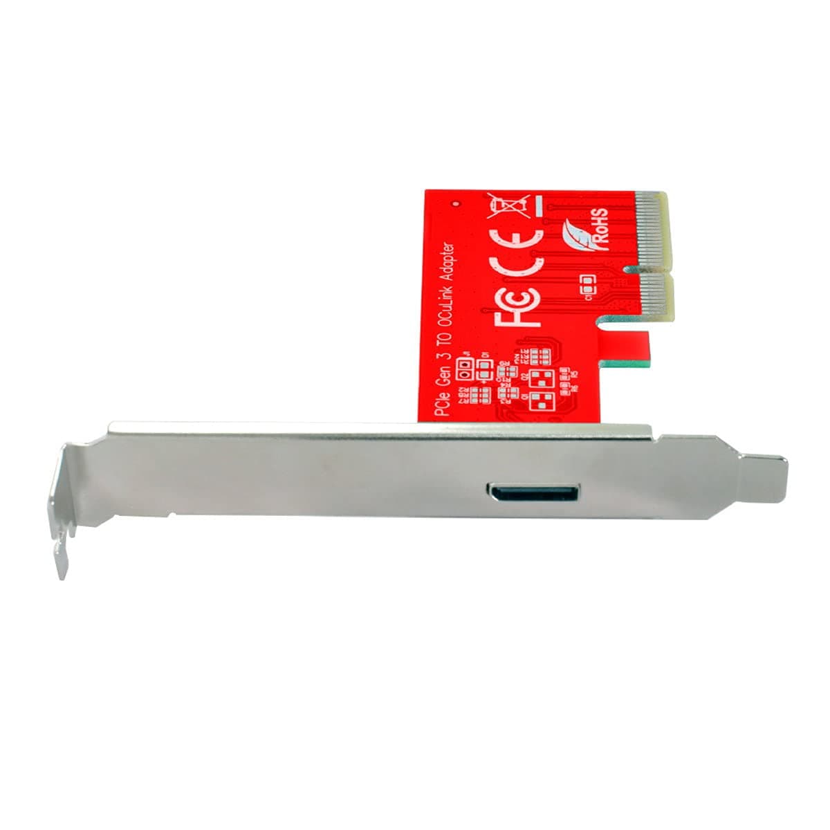 chenyang Oculink External SFF-8612 SFF-8611 Host to PCI-E Express 3.0 4.0 PCI-E 4X Adapter for PCIe SSD with Bracket