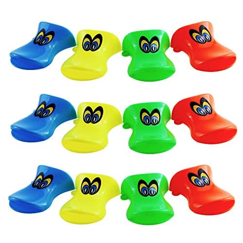Etmact Plastic Colored Duckbill Whistle, Cheer The Props, 12 Pack Whistle Plastic Toy Lip Whistles Plastic Whistle Toy Whistle Mouth Whistle Pack of 12 Toys Whistle Pack Plastic Whistle Toy
