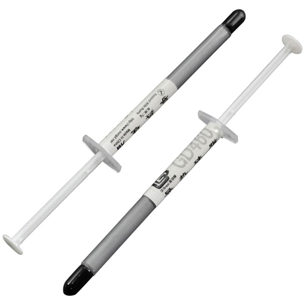 5PCS 1g Silver Thermal Grease CPU Heat Sink Compound Silicone Paste Syringe NO. GD460 Silver