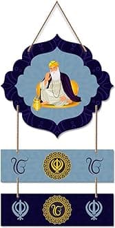 - Guru Nanak Dev Welcome Quote Decorative Wooden Wall Hanging for Living Room | Bedroom | Home Decor | Gifts | Wall Art for Hall | MDF Wall Decoration | Modern Decor Items (WH_8009N)