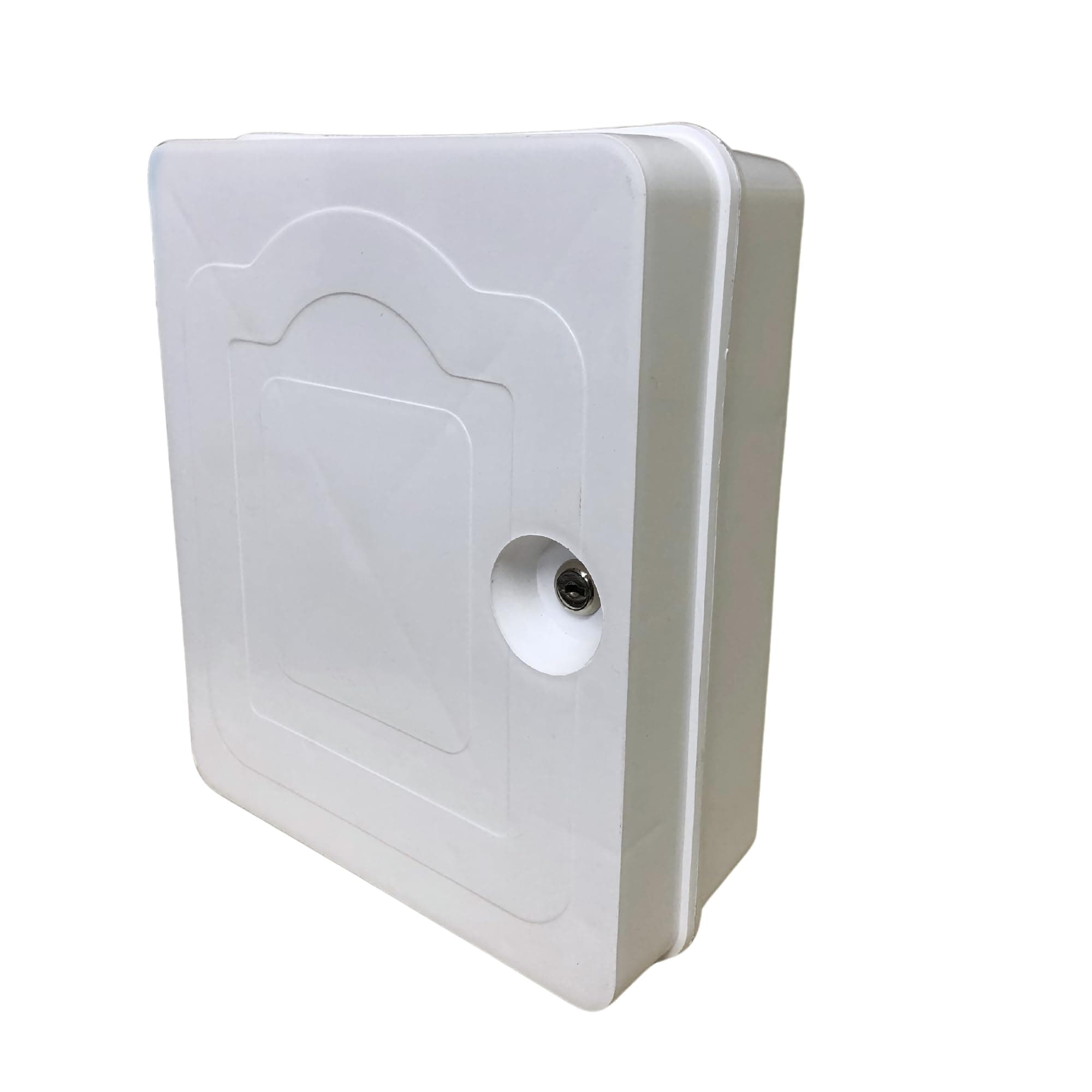 Multybyte PoE PVC Network Enclosure Box | Weatherproof Wall Mount Cabinet with Power Sockets | Rustproof Secure Junction Box for PoE Switch, Router, Server, CCTV & Mini PC (Grey)