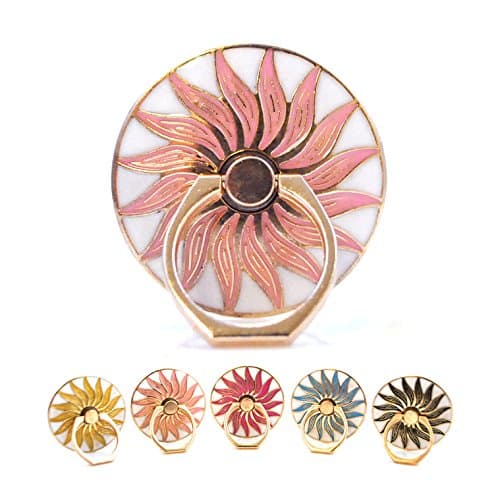 Phone Stand, Luxury StarFish Shape Universal Phone Stand,Multi-Angle Portable Stand, 360 Rotation 3D Aluminium Alloy Ring Grip/Phone Holder for iPhone,Samsung, All Cell Phones (Light Pink)