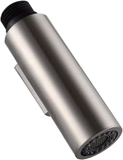 7Trees Pull Down Spray Head for Kitchen Faucet, 2-Function Bathroom Faucet Replacement Head, Water Nozzle, 1.8 GPM G1/2 Pull-Out Spray Nozzle, 0.8inch Connector (Brushed Nickel)