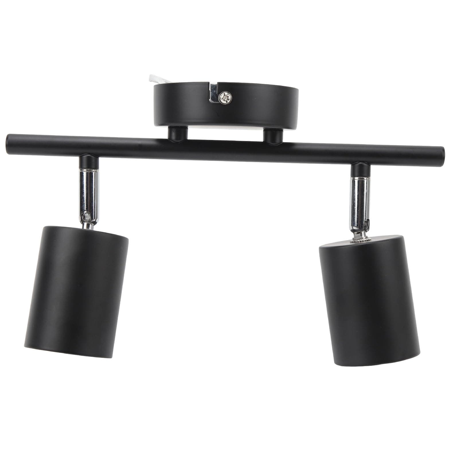 Cryfokt LED Track Light Kit, GU10 Base 90 Degrees Rotatable Matte Black Track Lighting Kit Easy Installation for Office