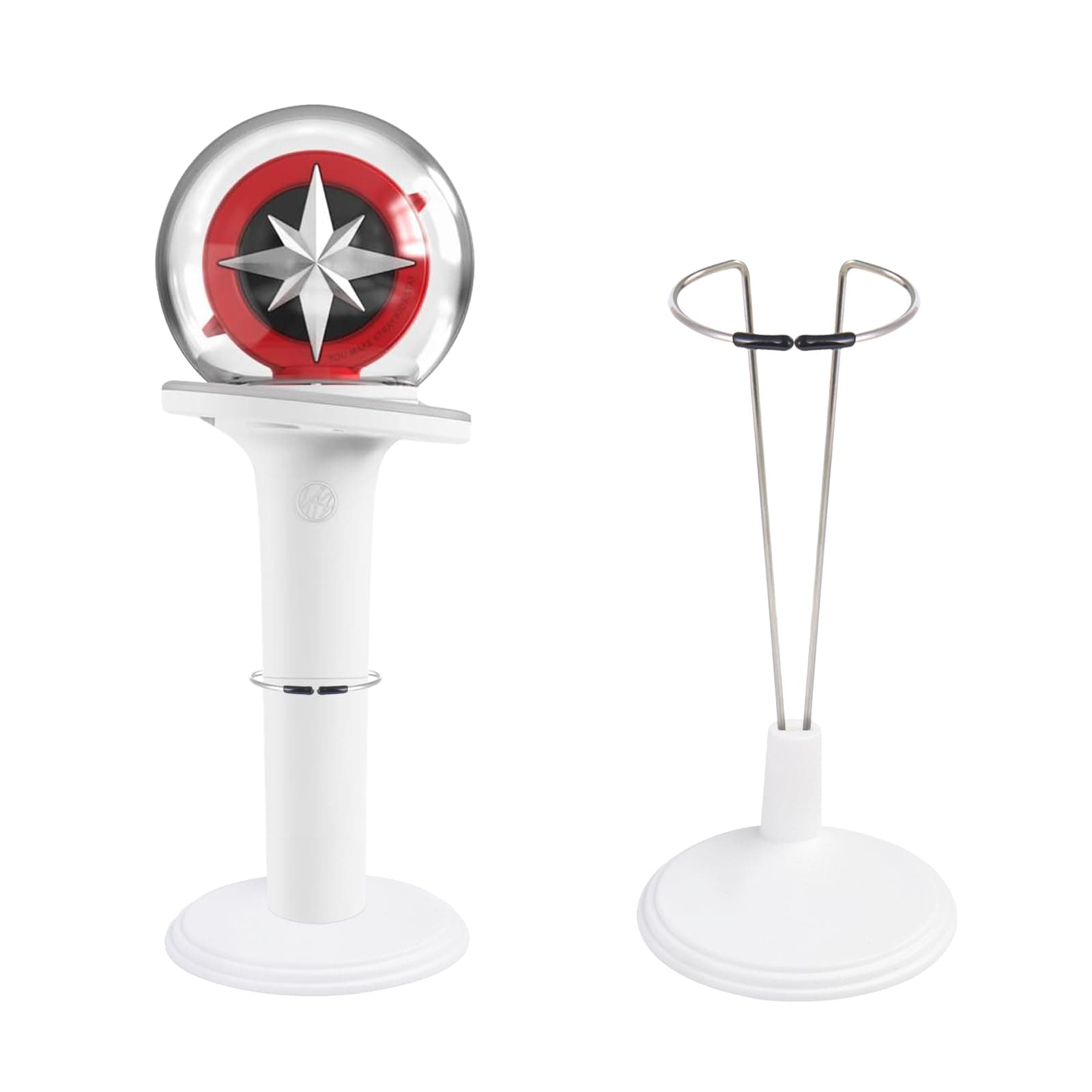 Lightstick Stand 2 Pack White Holder for Official Lightsticks Fits Complicable with Stray Kids|Enhypen|Ateez|Twice|Kpop