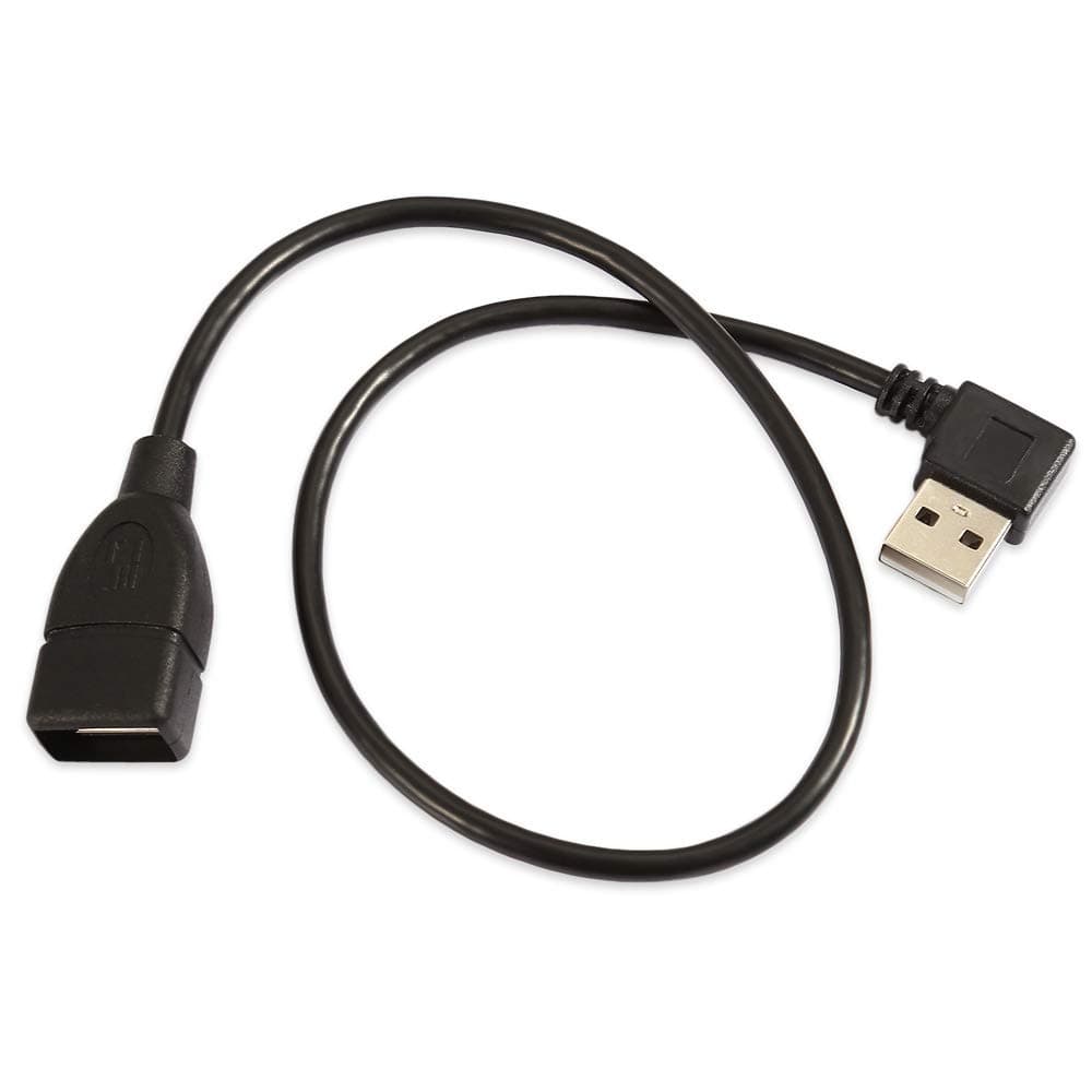YC° CY USB 2.0 A Type Male Right Angled to USB 2.0 Female Extension Cable 90 Degree Connector 40cm