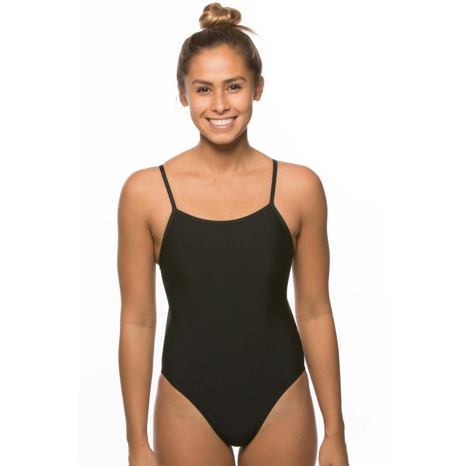 Chevy Fixed Back Women's Athletic One Piece Swimsuit for Competitive Swimming, Lifeguarding, Medium-Full Coverage