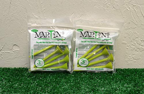 MARTINI 3 1/4" GREEN GOLF TEES - 2 PACKS