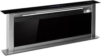 Klarstein Downdraft 90cm Cooker Hood, 576m³/h Airflow, A+ Energy Efficient Extractor Fan, 10 Modes