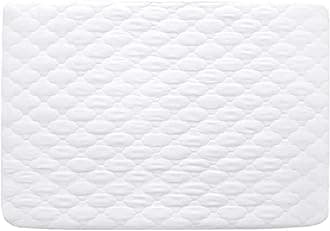 Waterproof Mattress Protector, Quilted Mattress Cover (52x92cm) Compatible with Kinderkraft Bedside Crib & Babylo Co Sleeper Crib & Joie Kubbie Bassinet Travel Cot, White