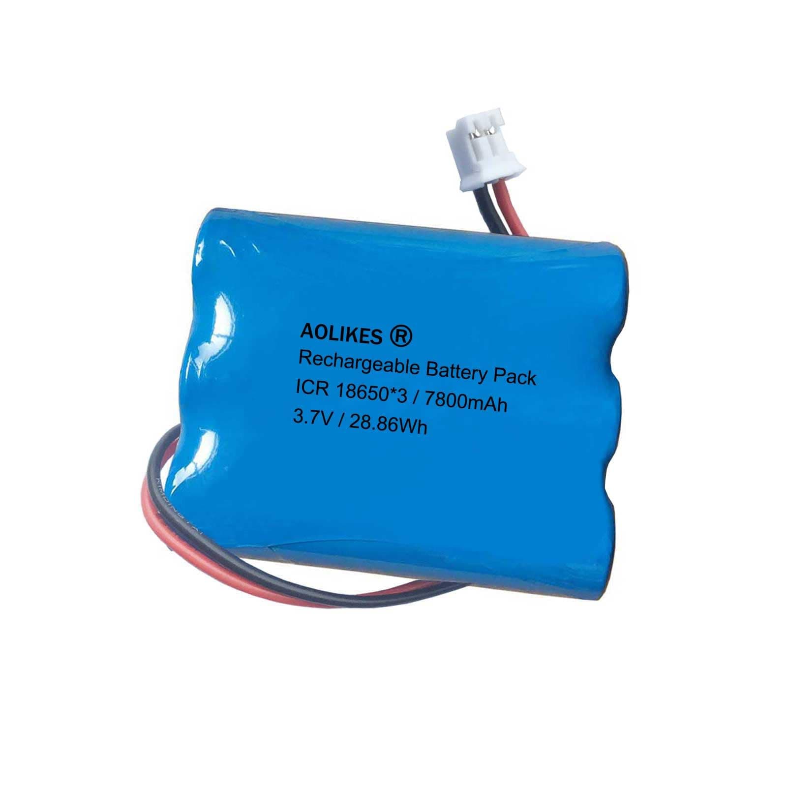 AOLIKES 3.7v 7800mAh Rechargeable Battery Pack for Simplehuman Sensor Makeup ...