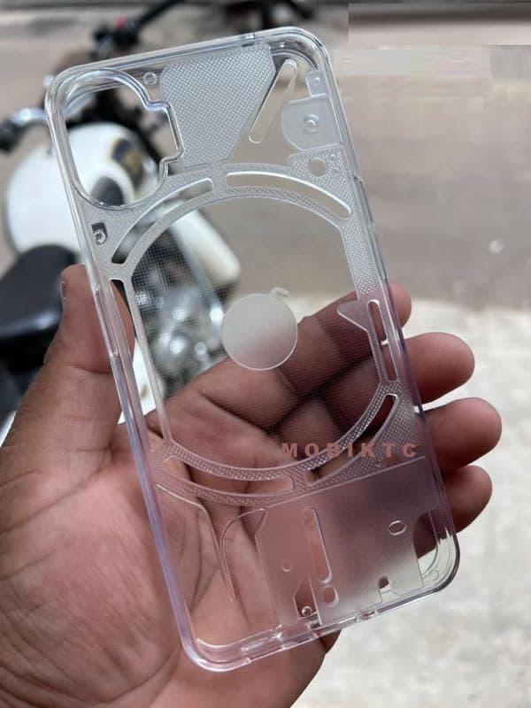 MOBIKTC for Nothing Phone 1 Back Case Cover KINGBAAR Shockproof Translute Slim Hybrid Clear Back Cover (White)