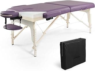 CAPHAUS Premium Memory Foam Massage Table, 32 Inch Wide, Purple