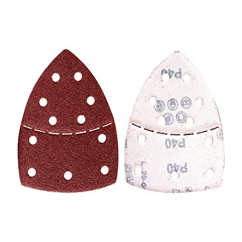 AIXMEET 60 PCS Sanding Sheets, 11-Holes Mouse Sanding Pads Sander Paper for Multi-Sanders, Assorted 40/60/80/120/180/240 Grits Machine Mouse Detail Sandpaper(10Pcs Each Assorted)