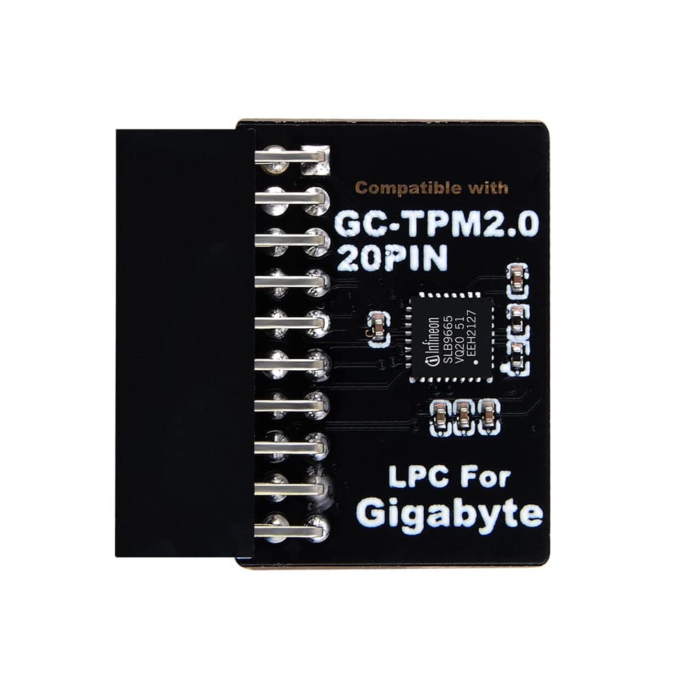 - TPM2.0 Module LPC 20Pin Module with Infineon SLB9665 for Gigabyte Motherboard Compatible with GC-TPM2.0