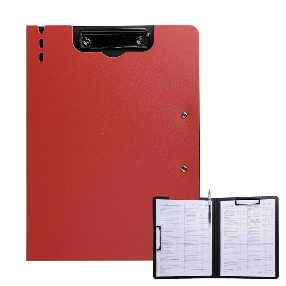 1 Pcs Red Clipboard Folder