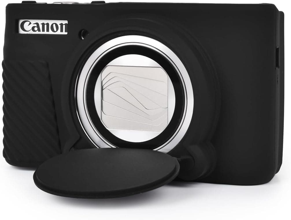 SX730 SX740 Camera Case, Soft Silicone Case for Canon PowerShot SX740/SX730 HS Camera - Anti-Scratch Slim Fit Lightweight Protective Case (Black)
