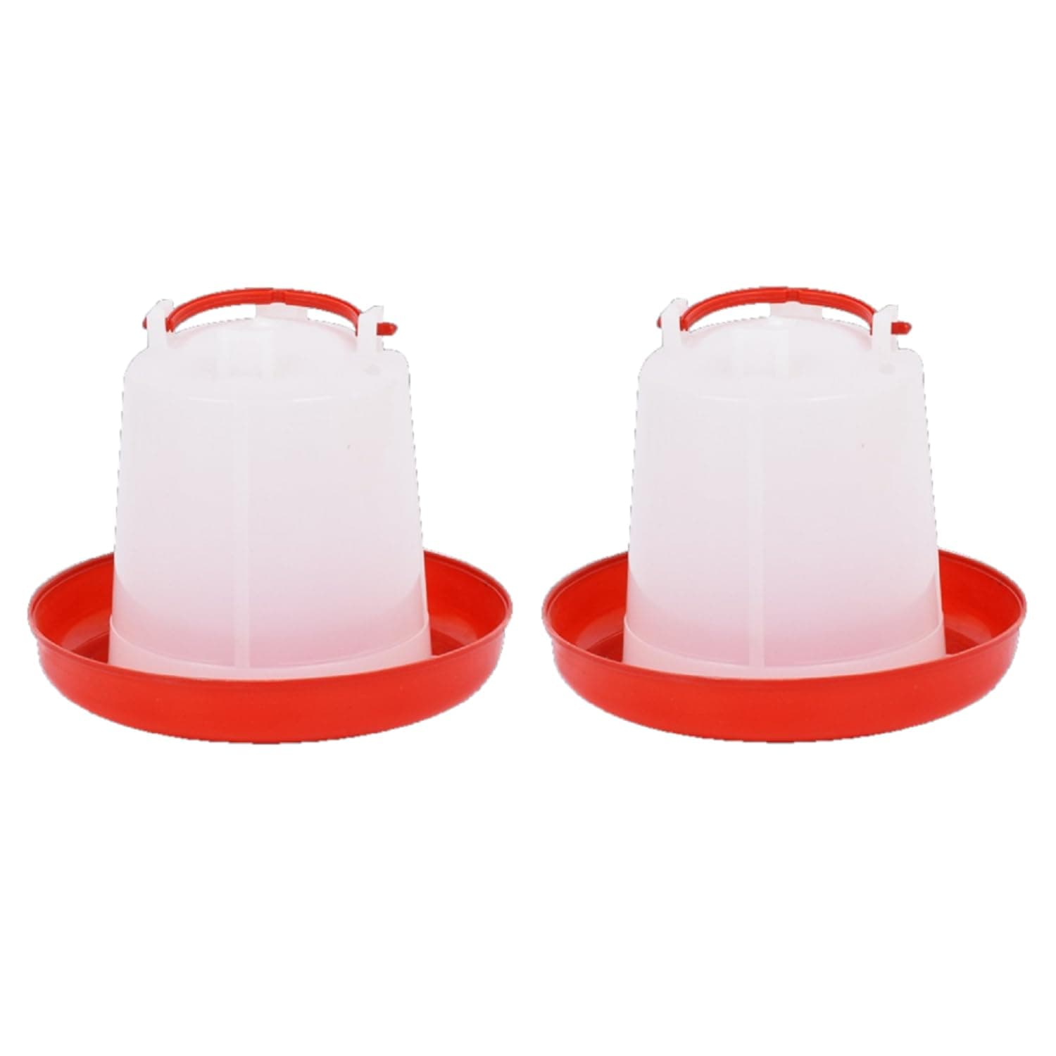 AOVNA 2 Pieces Chicken Drinker Feeder Poultry Drinker Chicken Drinker Chick Water Feeder for Farm, 1.5L