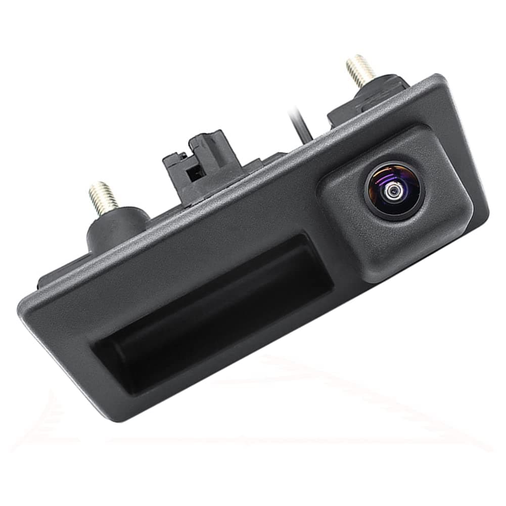 Vehicle Backup Camera with Dynamic Intelligent Trajectory Moving Guide Line for Audi A4L A5 A3 Q3 Q5 RS6 for VW Passat Tiguan Jetta Sharan Touareg Lavida Skoda, Car Rear View Trunk Handle Camera