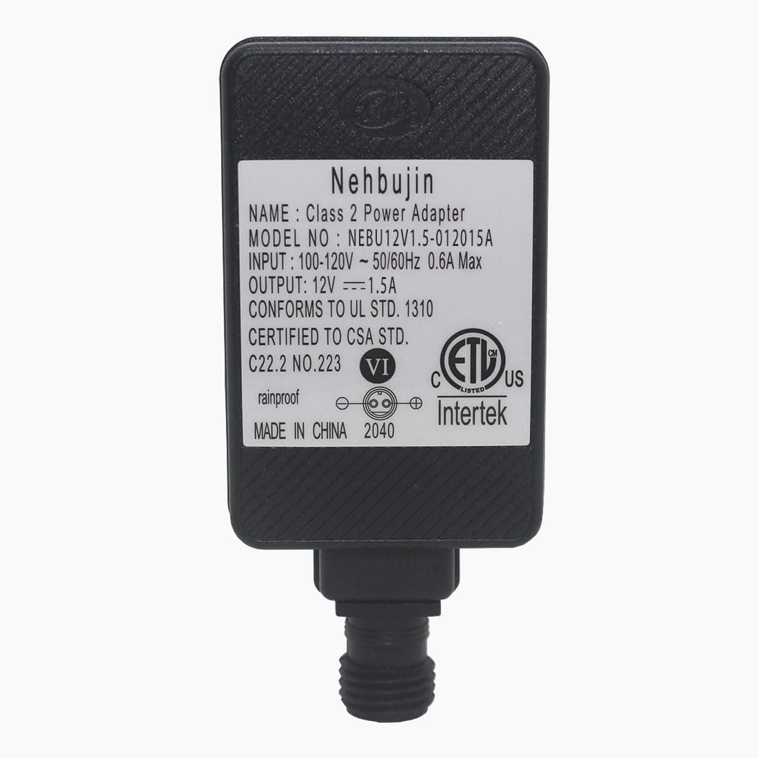 12V 1.5A Class 2 Power Supply, IP44 LED Transformer Replacement Yard Inflatable Adapter for String Light, Inflatable Decorations (12V1.5A 1PCS)