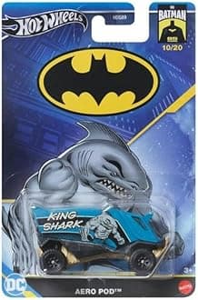 Hot Wheels Batman 85 Years 1:64 Scale Premium Pop Culture 2024 Mix (10/20 King Shark Aero Pod)
