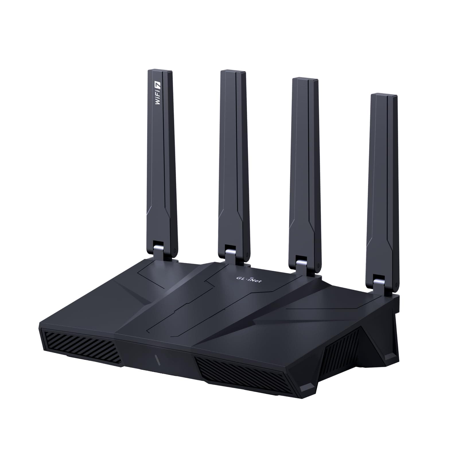 GL.iNet GL-BE9300 (Flint 3) Tri-Band WiFi 7 Router, High-Speed 6GHz Gaming WiFi Router for Wireless Internet, Long Range, 5 x 2.5G VPN Routers for Fiber Optic Modem, Computer Routers, Home & Business