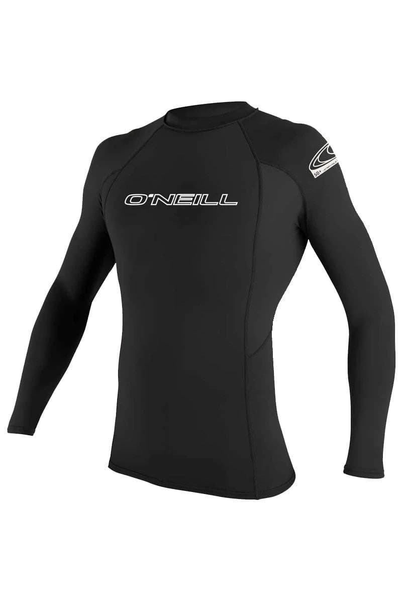 Men’s Basic Skins Long Sleeve Rashguard, UPF 50+ Sun and Rash Protection for Surfing and All Outdoor Activities