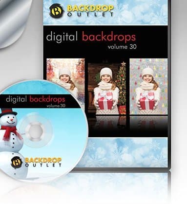 Digital Backdrops Cd By Backdrop Outlet Volume 30 Christmas Backgrounds Holiday Mac & Windows