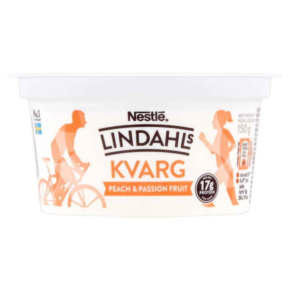 Lindahls Kvarg Peach & Passion Fruit 150g