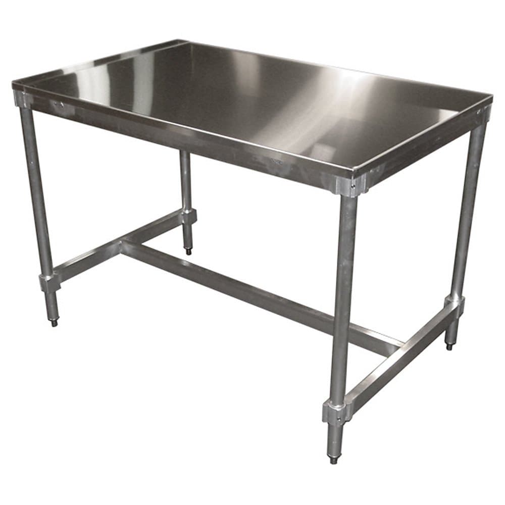 AIFT303448-ST Stainless Steel Top I-Frame Work Table, 48" Length x 30" Width x 34" Height
