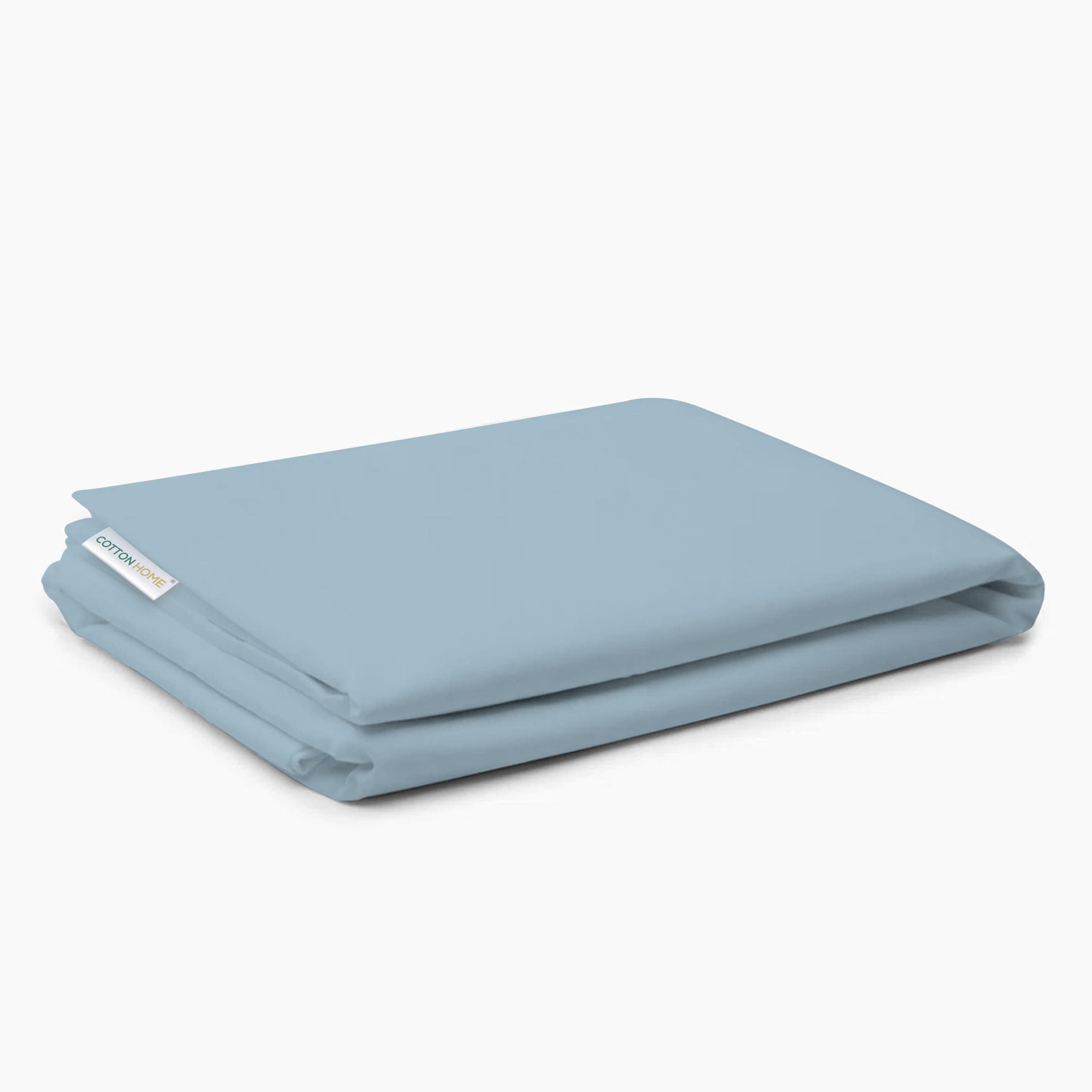 Cotton Home 1 Pcs Flat Sheet Metallic Blue King Soft Microfiber Lightweight Luxury Hotel Bedroom Sheet Easy Fit Highly Breathable Bedding Lenin Bedding Accessori Machine Wash 240x260cm