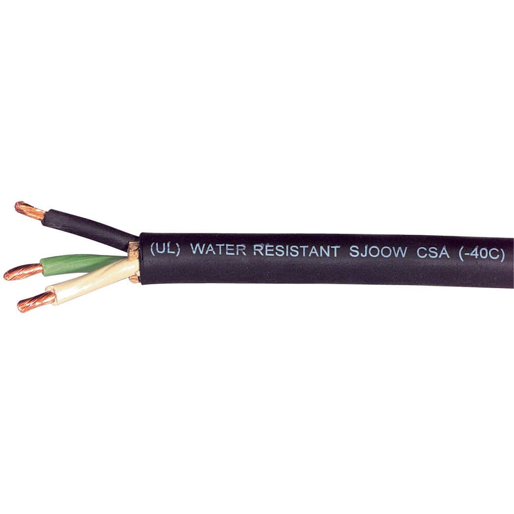 Carol 10 AWG 3C SJOOW Power Cable 25 ft.