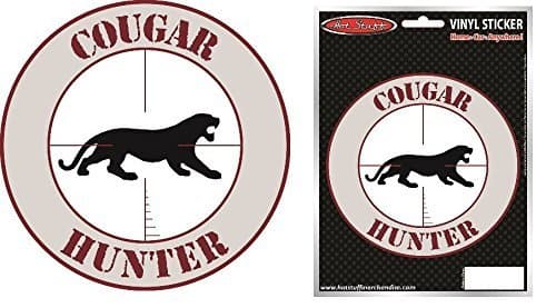 HOT STUFF MERCHANDISE Cougar Hunter Vinyl AUTO Sticker