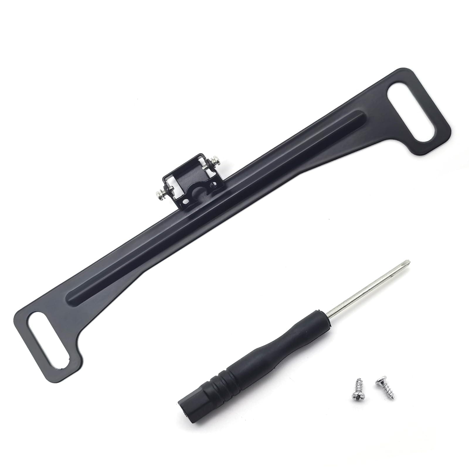 1 PC Car Reversing Camera License Plate Mounting Bracket, 7.68" x 1.34" Dash Cam Rear Camera Bracket, Automotive 0.87" Square IP68 Waterproof Fitting, Suitable for Most Car Models (Black)