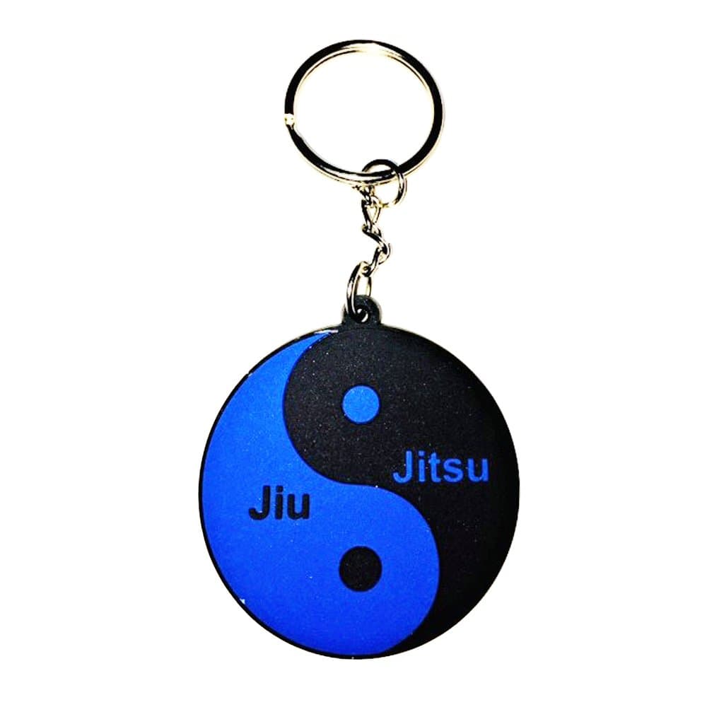 Jiu Jitsu Blue Belt Yin Yang Key Chain