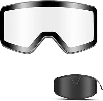 Ski Goggles Over Glasses Anti-Fog, Snowboard Goggles for Men Women 100% UV Protection Magnetic Interchangeable lens