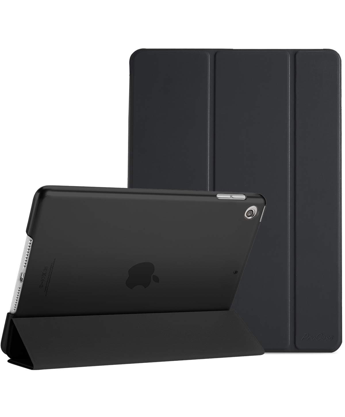 ProCase iPad 10.2 Case 2019 iPad 7th Generation Case, Slim Stand Hard Back Shell Protective Smart Cover Case for iPad 7th Gen 10.2 Inch 2019 (A2197 A2198 A2200) -Black