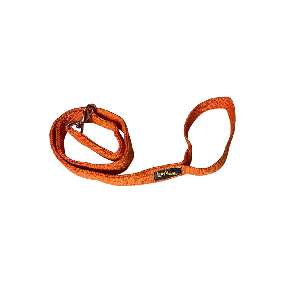 Let’s Wag Premium Fabric Single Handle Orange