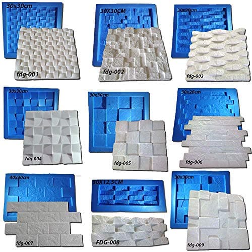 Digital Art Rio 27 plastic with rubber sheets molds for plaster 3d walls