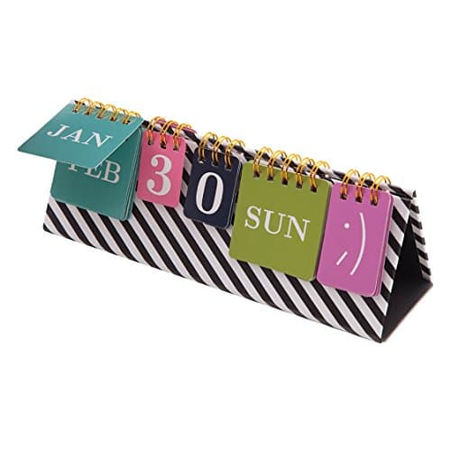 See Jane Work Perpetual Desk Calendar with Low-Tech Status Update