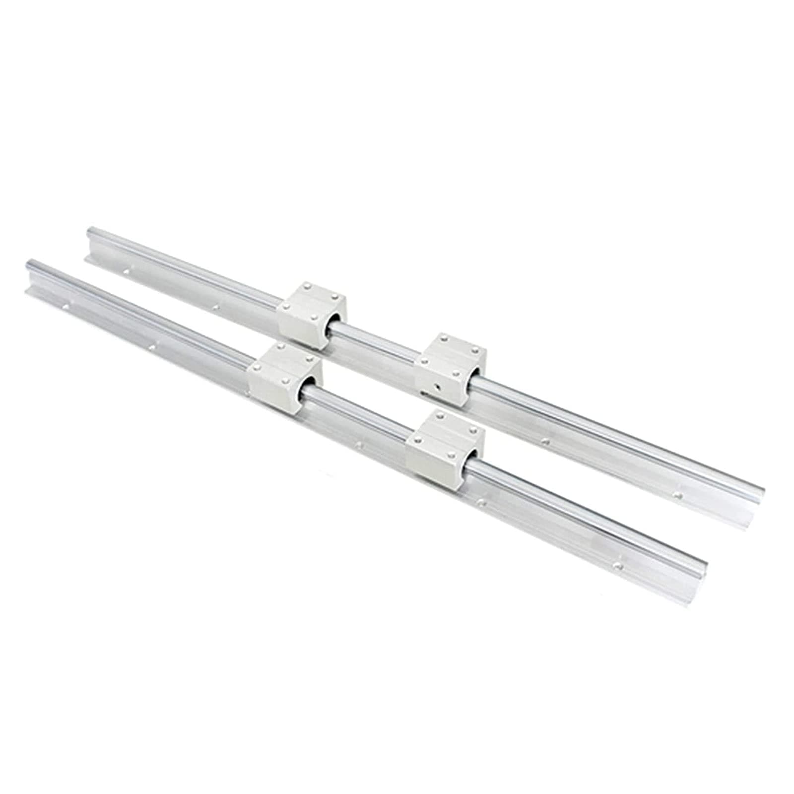 Linear Rail 2Pcs SBR25 1500mm Linear Bearing Slide Rail Guide Shaft+4Pcs SBR25UU 25mm Blocks Bearing