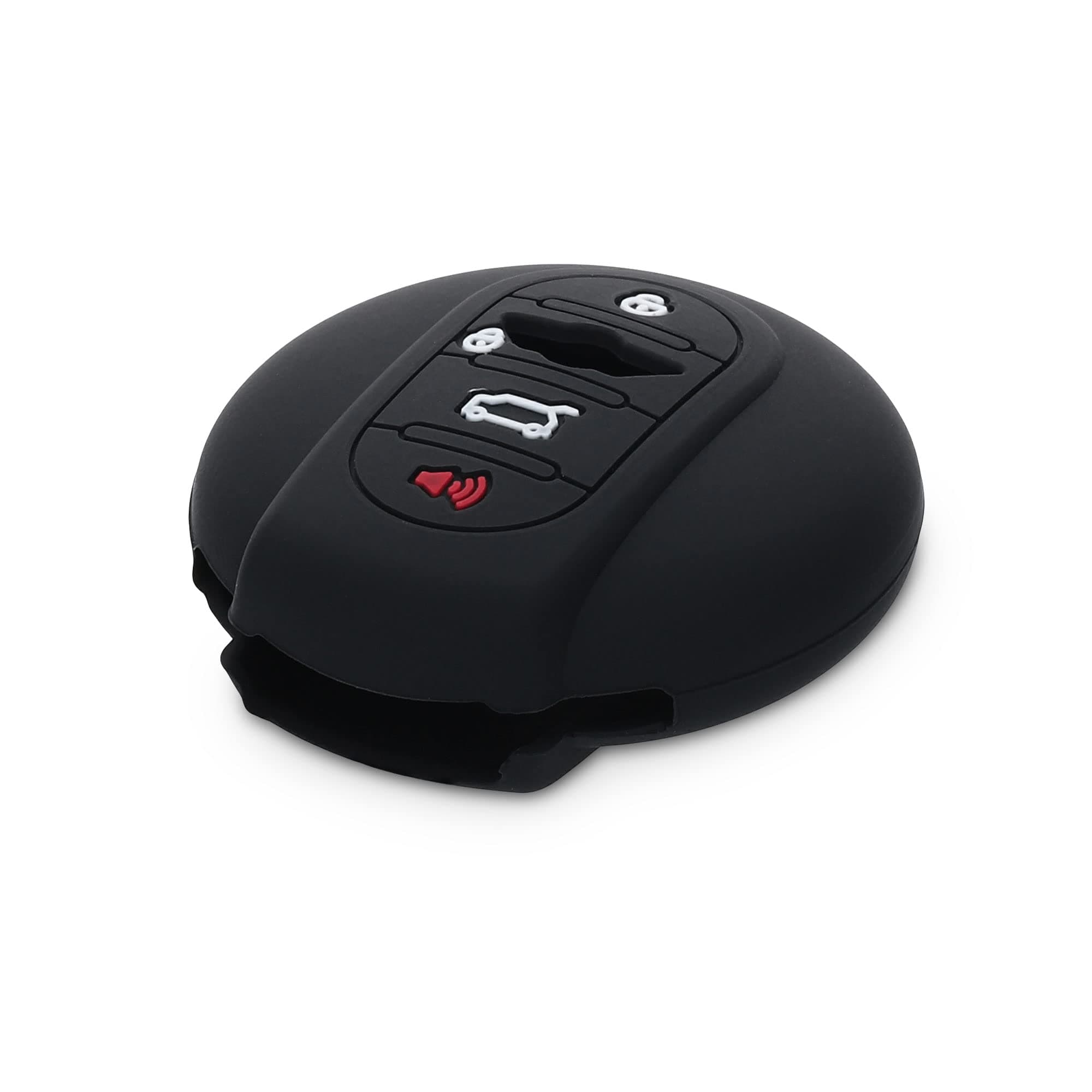 kwmobile Silicone Key Fob Cover Compatible with Mini 3 Button Car Key Smart Key