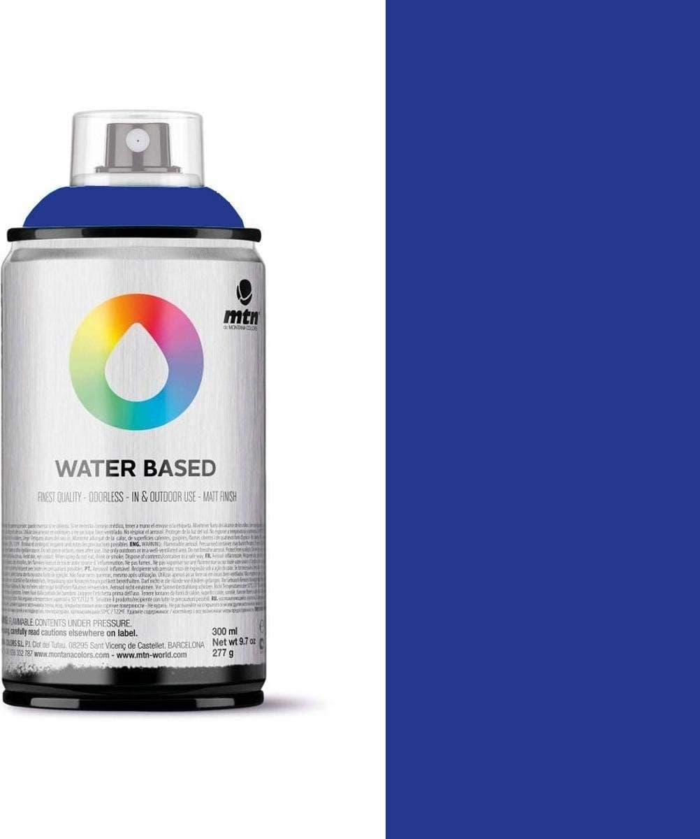 MTN Deep primary blue water-based spray paint - 300ml low pressure and matte finish